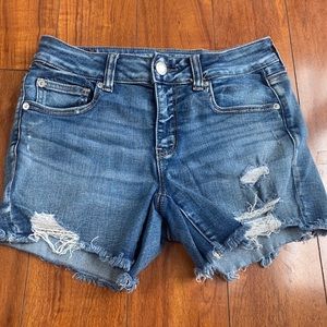 Distressed American Eagle Jean Shorts